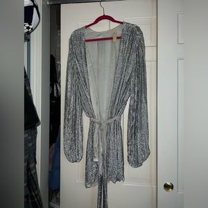 Retrofete Gabrielle Sequined Wrap Dress